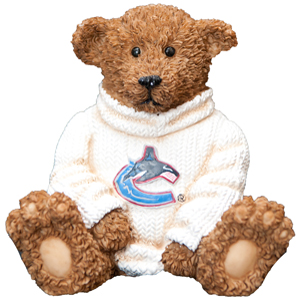 Vancouver Canucks Powerplay Teddy Bear Figurine by Elby Gifts