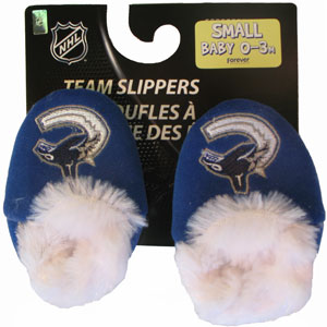 Forever Collectibles Vancouver Canucks Baby Bootie Slippers