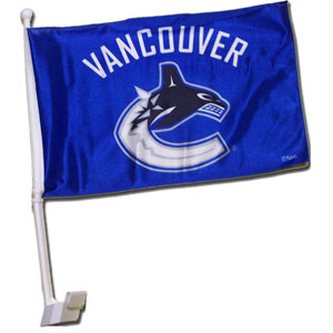 Future Product Sales Vancouver Canucks Double Sided Car Flag