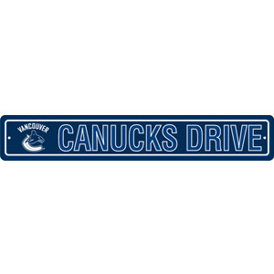 Fremont Die Vancouver Canucks Plastic Street Sign