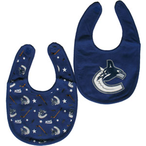 Vancouver Canucks 2-Piece Baby Bib Set by Mighty Mac