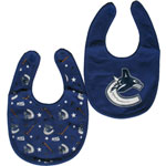 Vancouver Canucks 2-Piece Baby Bib Set by Mighty Mac