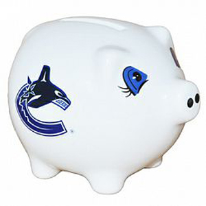 Vancouver Canucks Ceramic Piggy Bank