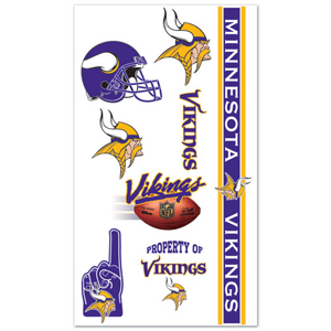 Wincraft Minnesota Vikings Temporary Tattoos