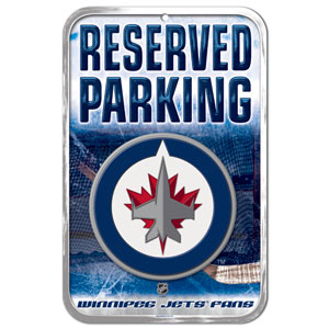 Wincraft Winnipeg Jets Plastic Reserved Parking Sign