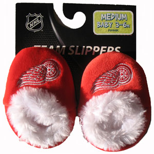 Forever Collectibles Detroit Red Wings Baby Bootie Slippers