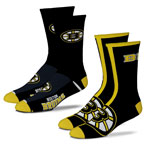 Boston Bruins Youth 2-Pack Team Crew Socks by For Bare Feet