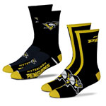 Pittsburgh Penguins Youth 2-Pack Team Crew Socks by For Bare Feet